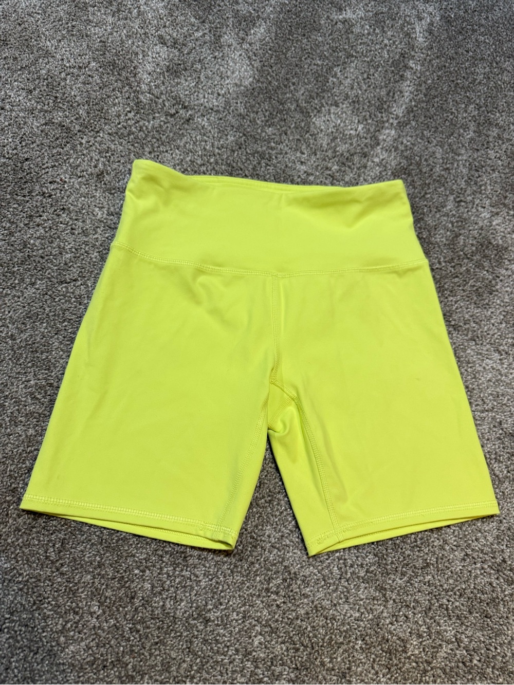 $5 for $20 min order ! High-Waist Neon Yellow Women’s Active Bike Shorts